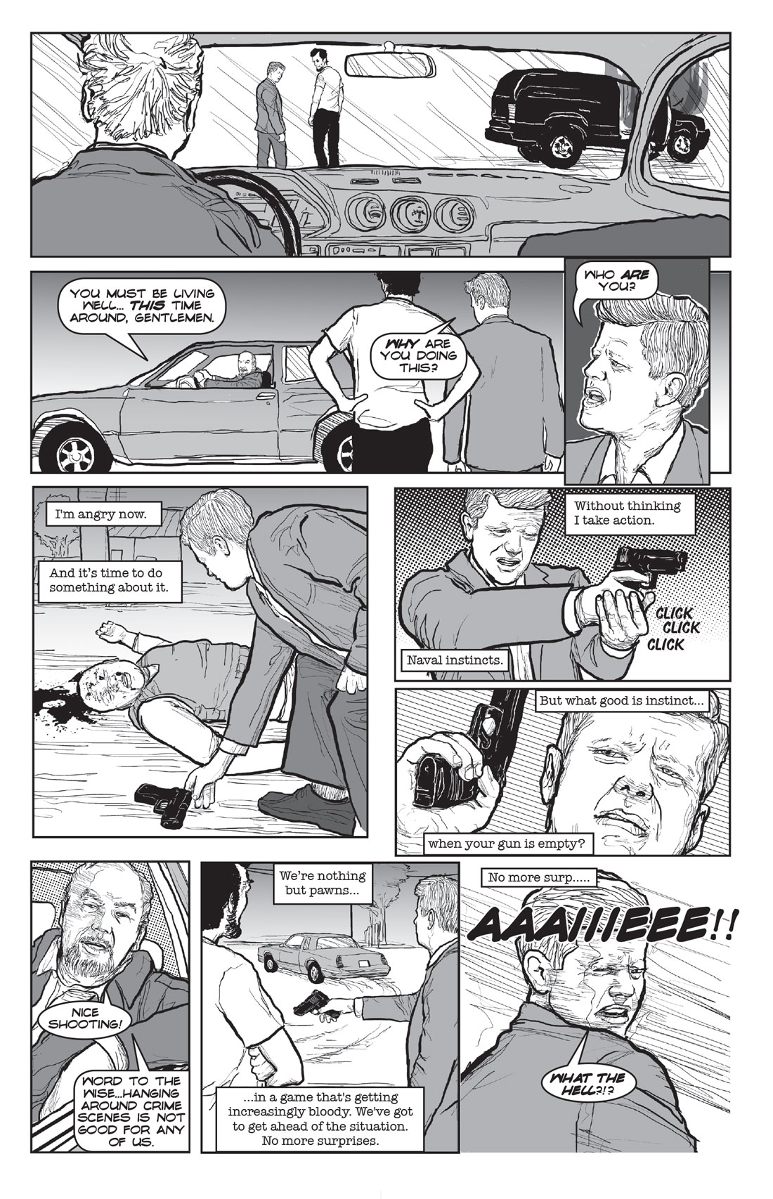 Miserable Americans book 5 page art